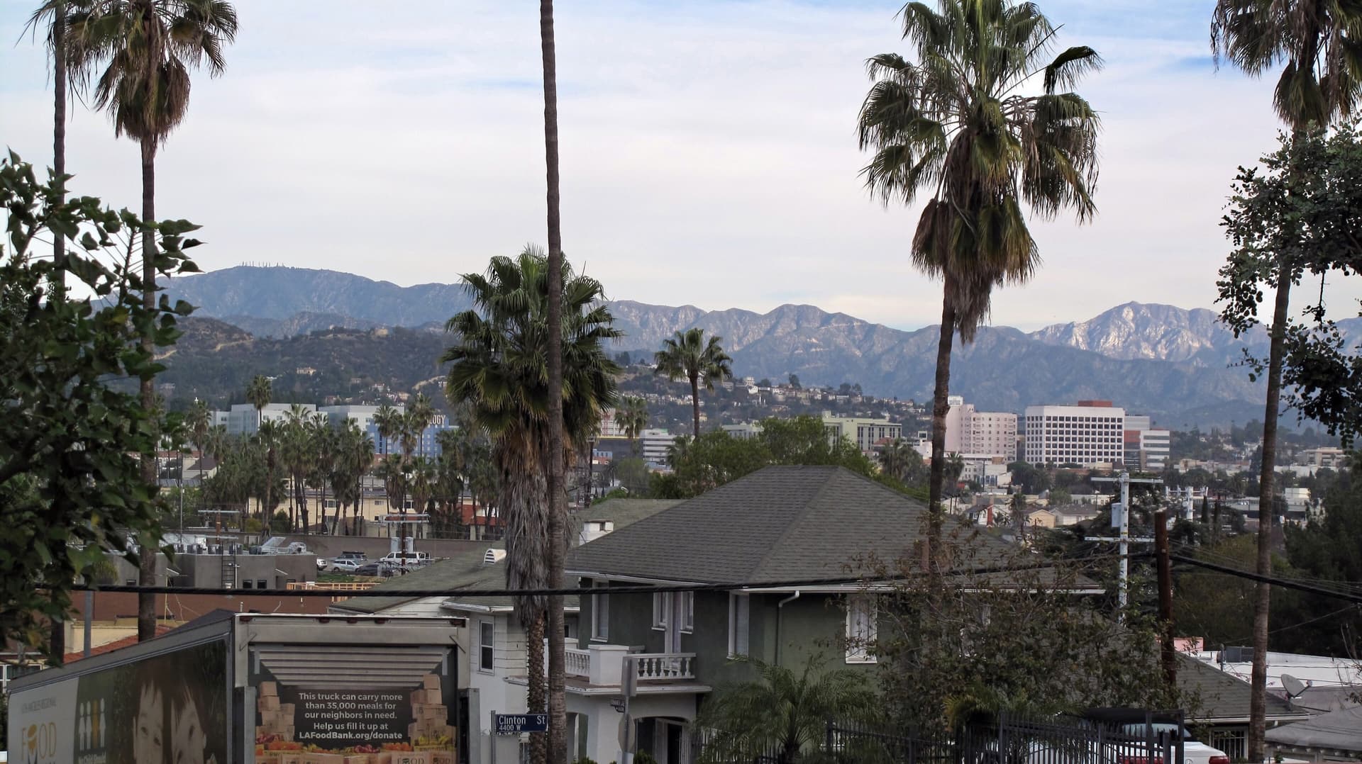 Verdugo Mountains above foothill communities near Glendale, California